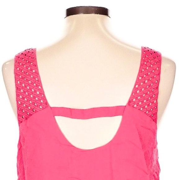 HD in Paris Poppy Pink Tank Top with Front Styled Layers🩷, Size 06P *LIKE NEW!* - Picture 9 of 10